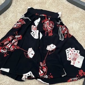 Playing cards skirt trashy diva size 6